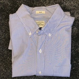 J. Crew Blue Sear Sucker Button Down